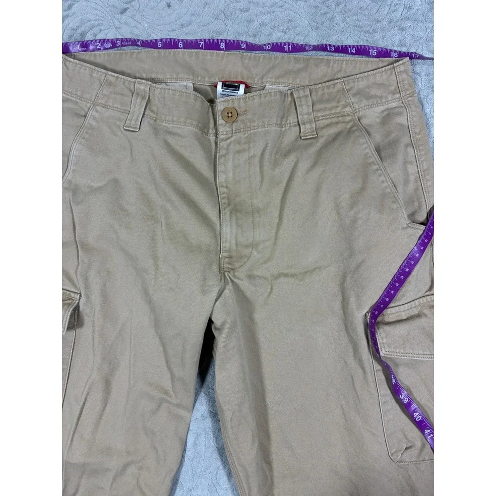 The North Face Mens Cargo Hiking Pants Size 34 Tan Cotton Outdoors Workwear